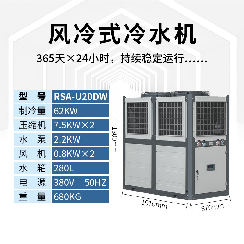 20匹风冷式冷水机